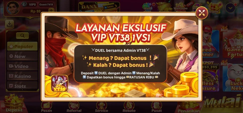 Screenshot tampilan game VT38